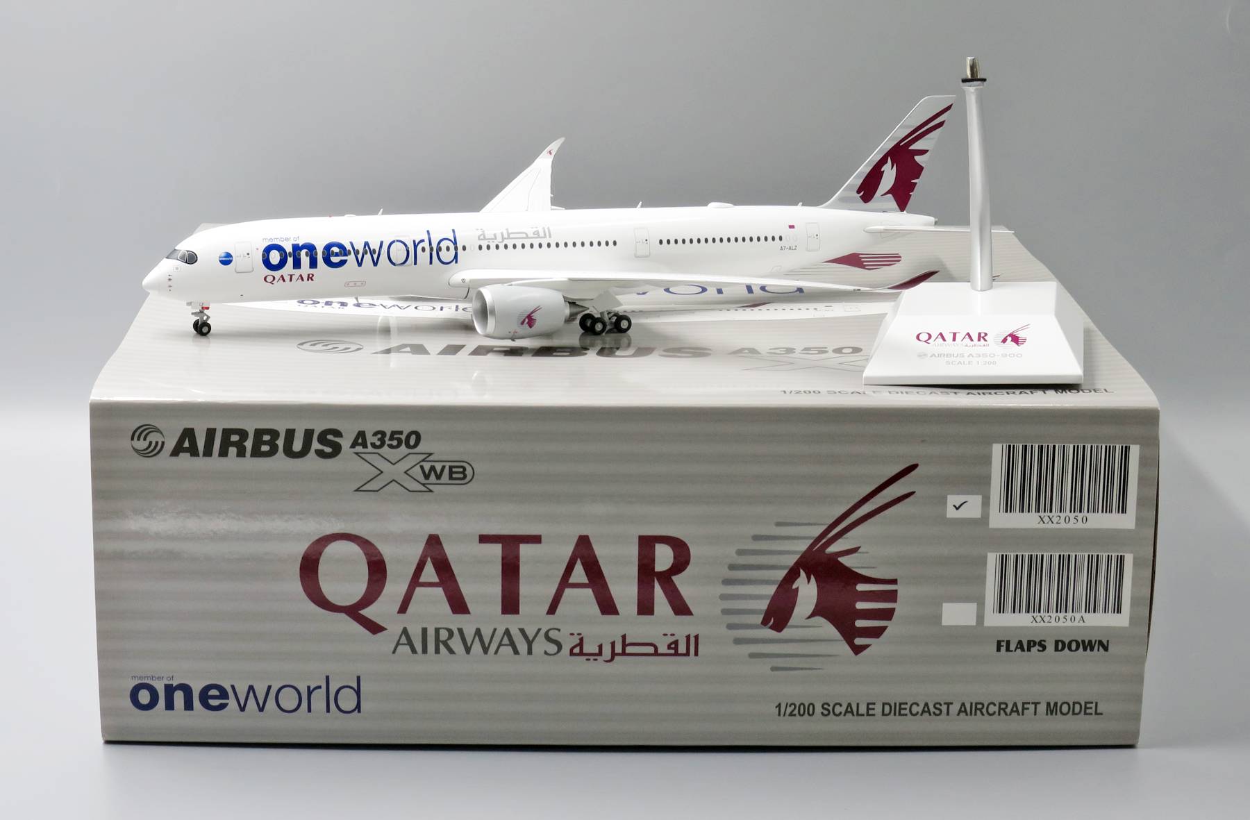 未開封　Airbus A350 Qatar Airways 1:200 JC Wings 1:200 Qatar Airways A350-900XWB Unboxing and Review