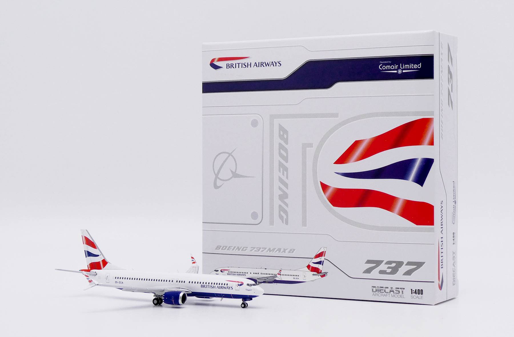 JC Wings 1:400 British Airways Boeing 737 MAX 8 XX40209 | MADb